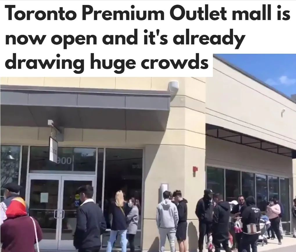 Toronto Premium Outlet mall is now open and it's already drawing
