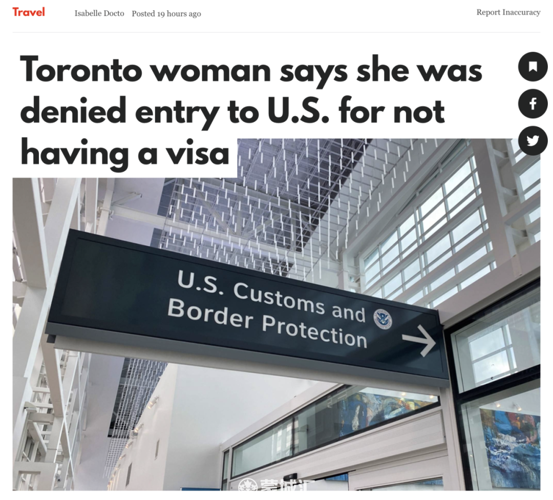 加拿大籍不能免签入境美国了！网友美国转机被拒入境、还要求签免责协议！航司不退钱、Tiktok数百万网友炸了本地热闻_蒙特利尔垂直频道_蒙城汇-