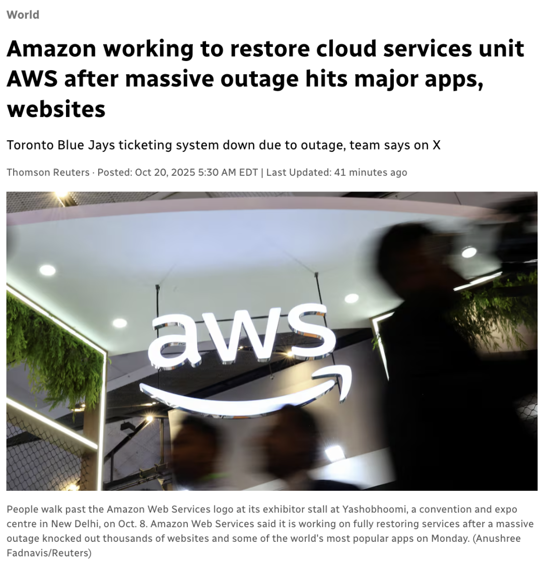 全球掉线！Amazon、Steam、微软等平台服务器全崩了！这些网站全瘫痪！网友爆料：有补偿？！在线品狗综合资讯_蒙特利尔垂直频道_蒙城汇-